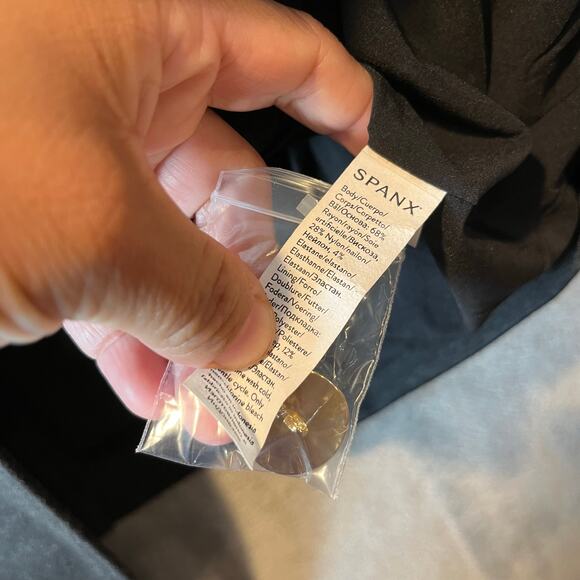 Spanx Perfect Asymmetrical Tailored Blazer Charcoal Heather Ponte Sz Medium New - Picture 5 of 7